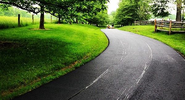 Photo of paved private road